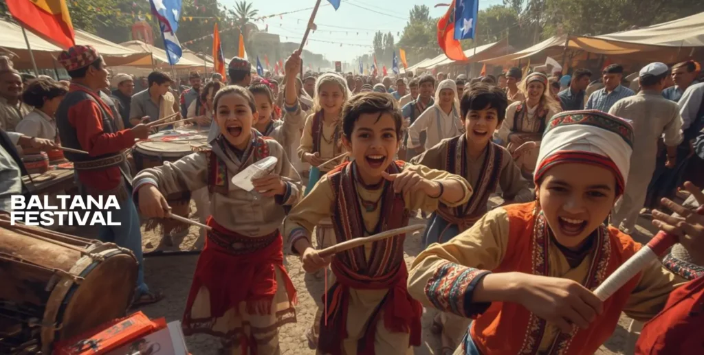 Traditional Beltane fire festival