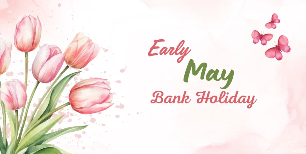 Early May Bank Holiday image representing spring celebrations in the United Kingdom